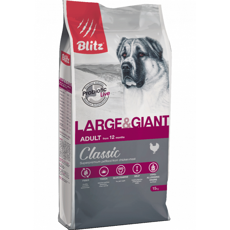 Blitz Classic Large & Giant Breeds Adult Dog Сухой корм для взрослых собак крупных и гигантских пород