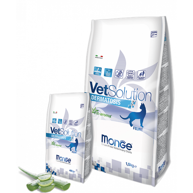  Monge VetSolution Cat Dermatosis Диета для кошек с заболеваниями кожи Лосось