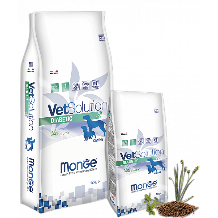 Monge VetSolution Dog Diabetic Диета для собак, страдающих сахарным диабетом Курица