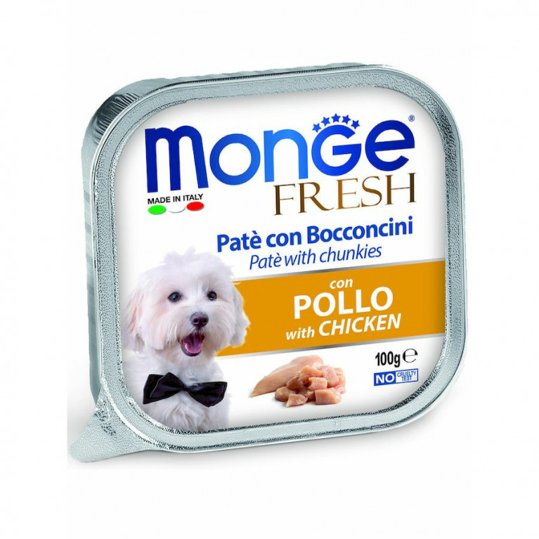 Monge Dog Fresh консервы для собак курица 100г