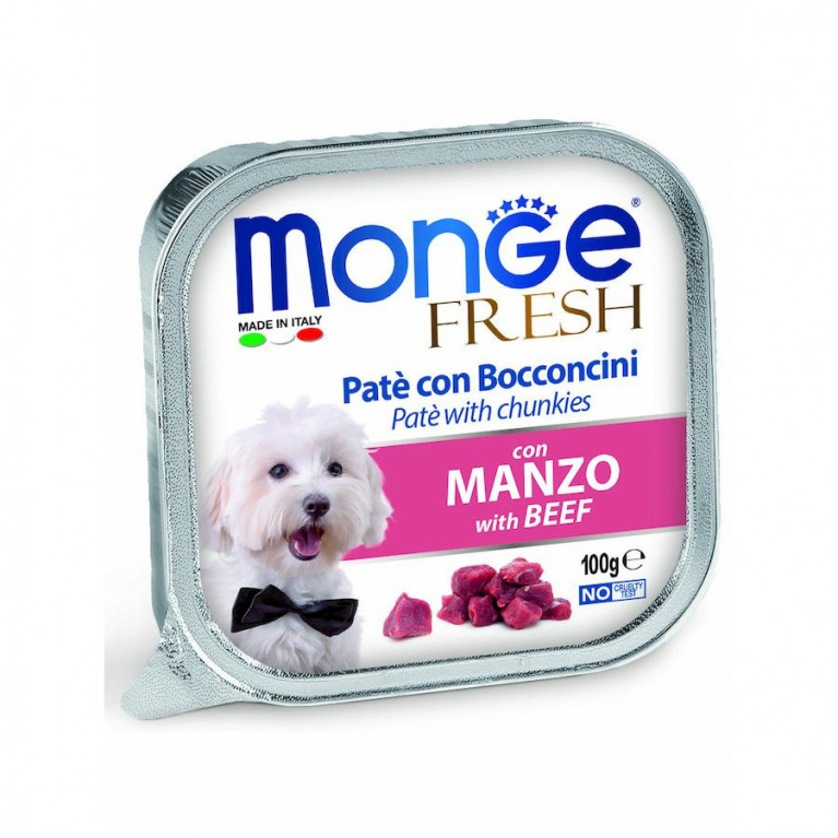 Monge Dog Fresh консервы для собак говядина 100г
