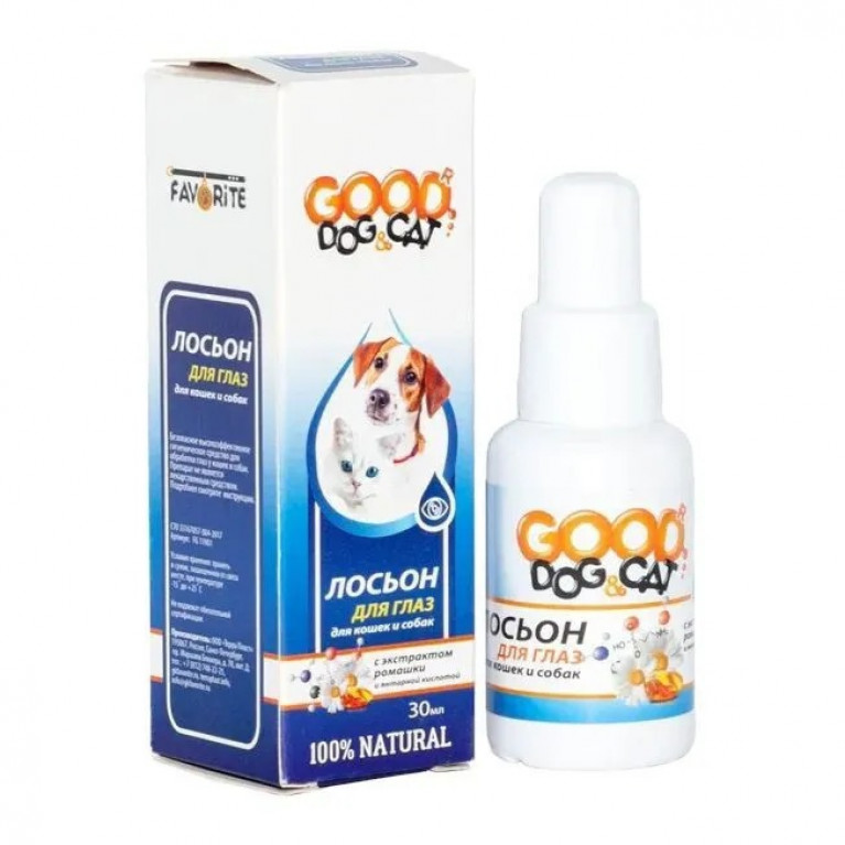 GOOD CAT&DOG Лосьон для глаз для кошек и собак 30мл