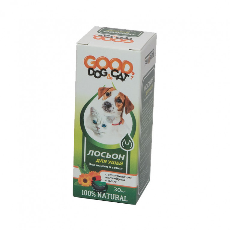 Good Dog & Cat Лосьон для ушей для Кошек и Собак 30мл