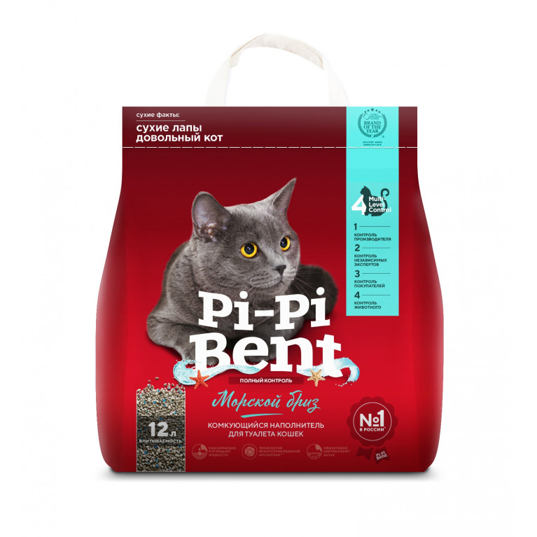 Pi-Pi-Bent "Морской бриз" комкующийся наполнитель 
