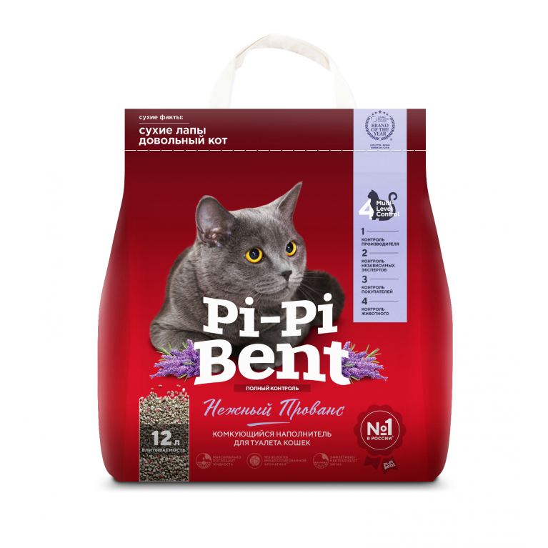 Pi-Pi-Bent "Нежный Прованс" комкующийся наполнитель