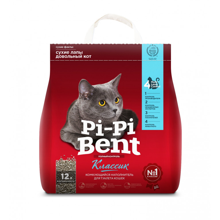 Pi-Pi-Bent "Классик" Комкующийся наполнитель для кошачьего туалета